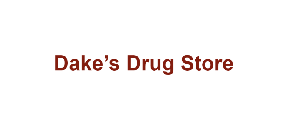Dake’s Drug Store